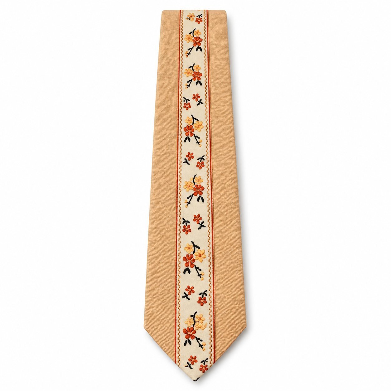Peach Blossom floral tie